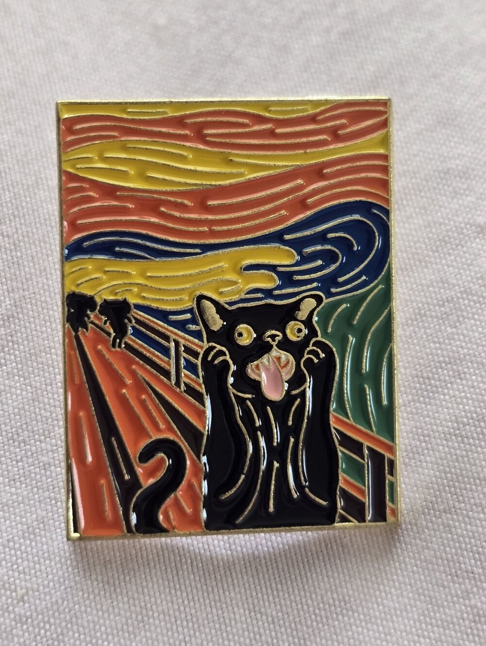Enamel Cat Pin | The Scream